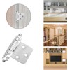 50PCS Cabinet Hinges with 250 Screws, Kitchen Cabinet Door Hinges,