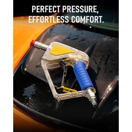 XENDYWASHER Short Swivel Pressure Washer Gun Pro, Stubby Pressure Washer Gun with 3/8" Smooth & 1/4" Quick Connector, Self-Locking Quick Connect Compatible with Hose Foam Cannon Car Wash Foam Gun