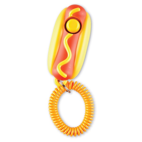 Brightkins Smarty Pooch Hot Dog Training Clicker - Dog Training Clicker, Perfect for Dog Training and Obedience Games, Dog Stocking Stuffers