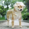 Qcwwy Dog Raincoat, Transparent Pet Raincoat, Comprehensive Protection, Pet Rain