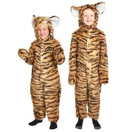 Charlie Crow Fur Tiger Costume for Kids. 7-9 Years.