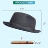 OCQOTAT Grey Cigar Fedora Hat Window Decal - Funny Sticker