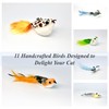 11PCS Bird Cat Wand Toy Replacement Heads – Handmade Natural