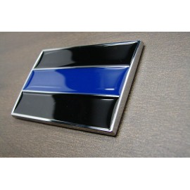 Unbranded (2) THIN BLUE LINE POLICE 3D CAR EMBLEMS STICKERS BADGE LOGO DECAL