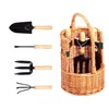 Avilia Basket with Gardening Tools – Complete Set with Rake