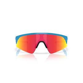 Oakley OJ9015 Resistor Sweep Rectangular Sunglasses, Polished Sky Blue/Prizm Ruby, 28 mm