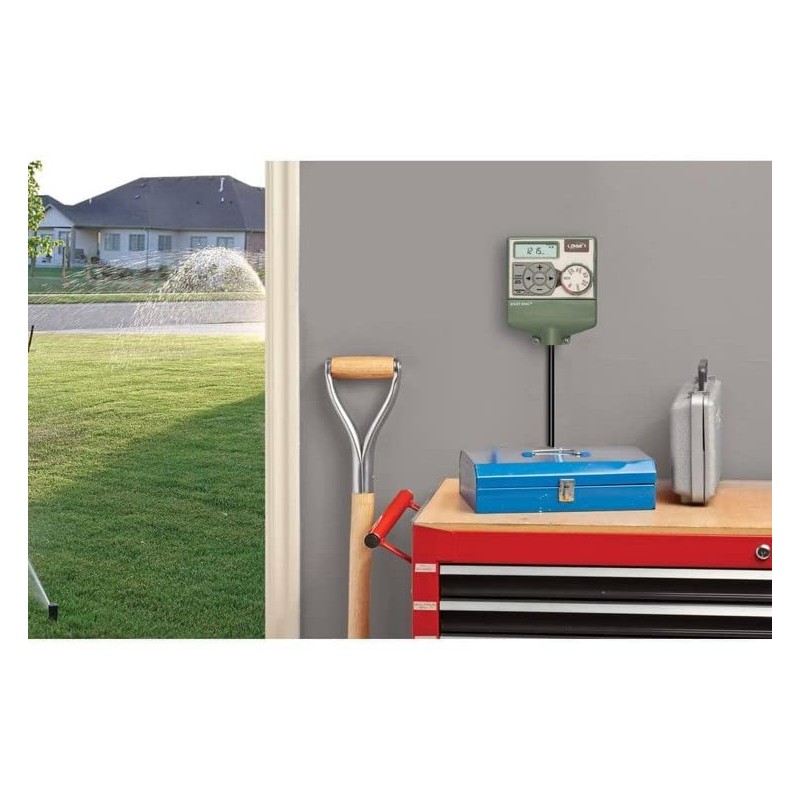 Orbit 57596 Easy Dial 6-Station Indoor Sprinkler Controller, Green