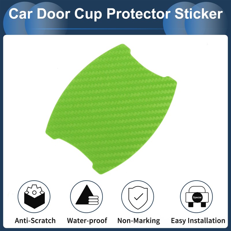 INFINAUTO 3D Car Door Handle Scratch Protector, 68x85mm Removable Magnetic