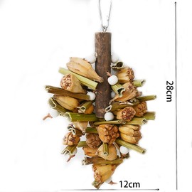 WEILFYONK Parakeet, Toy Bird, Toy Bird Perch, Parrot, Toy Literature Stand, Swoosh Parrot, Wooden Rotating Stand, Birdcage, Chewing Toy, Hanging Type, Bird Toy, Perch, Stress Relief, Educational Toy