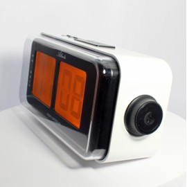 Atlanta 1899/0 Radio Controlled Alarm Clock Retro Design White