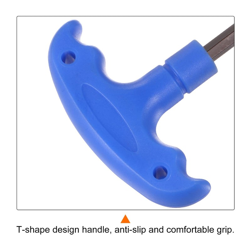 sourcing map 2pcs H6 T-Handle Hex Key Wrench 6mm S2