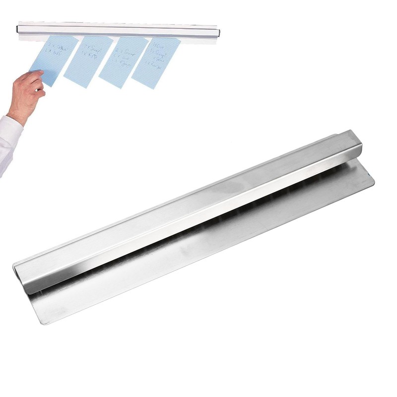 Stainless Steel Slide Check Rack Bill Orders Ticket Holder for