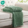 RUIKASI Soft Fleece Blanket Green Throws - Fluffy Warm Throw