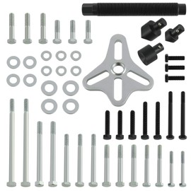 WYNNsky 46 Pieces Steering Wheel Puller Kit, Use with Harmonic Balancers, Crankshaft Pulleys and Gears, Work on Most Cars, Pickups, SUVs