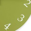 Lafocuse 12 Inch Silent Olive Green Wall Clock Battery Operated
