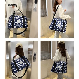 Travel Duffle Bag Weekender Overnight Bag Gym Tote Bag with Dry and Wet Separated Pocket for Women Girls Shoulder Bag Workout Duffel Bag Water Resistant (cute panda)