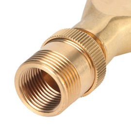 01 Fountain Nozzle, Water Fountain Nozzle Fan Shaped Brass Fountain Spray for Pond for Park for Garden(4 Points Inner Wire + 6 Points Outer Wire)