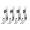 MOZCORN 4 Pcs Adjustable Stair Stringer Connector, Concealed Deck Stair