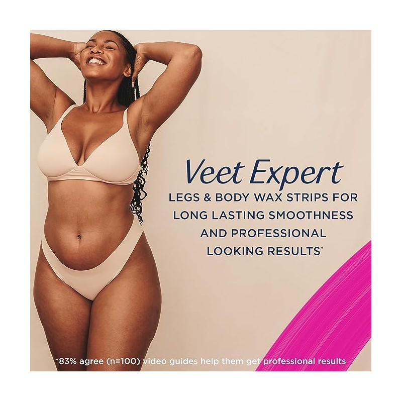Veet Expert Legs & Body Wax Strips 20 Pack
