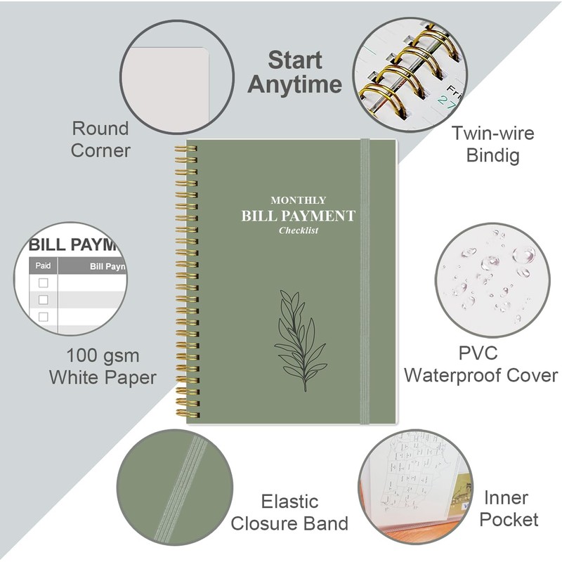 Monthly Bill Payment Checklist - Monthly Bill Organizer & Planner