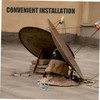 SHOWERORO 2pcs Outdoor Antenna Mounting Kit Weatherproof Aluminum Alloy Bracket