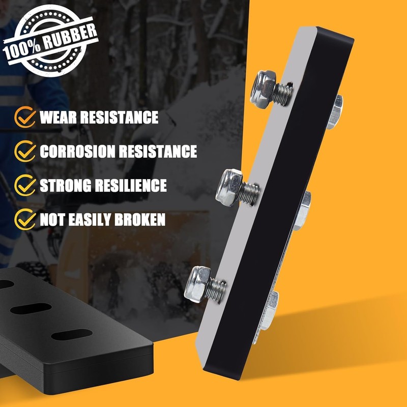 MEEIHUI100% 304Stainless Snow Blower Impeller Modification/Rubber Ki, 3/8inch 3-Blade Universal-Modifies