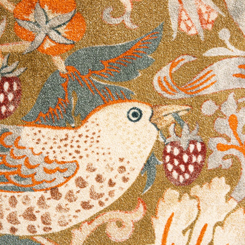 Creative Co-Op Cotton Velvet Birds and Flowers Lumbar Pillow, Multicolor