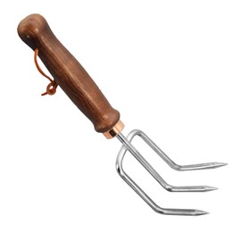 Xifando Gardening Tools-Gardening Handle Tools Flower Spade Digging Loosening Tools Hand Rake Weed Puller Garden Tools Make Ideal Gardening Gifts for Gardening Enthusiast(Three-Tooth Rake)