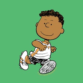 CafePress Peanuts Franklin Playing Soccer 10" Wall Clock for Livingroom, Kitchen, or Office