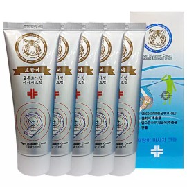 Sangpum Sangse Seolmyeong Chamhajo 호랑이 마사지 크림 100ml 5개 Tiger Massage Cream 100ml 5 pcs