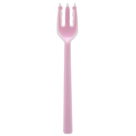 岡部洋食器 口あたりやさしいフォーク 一体型・大 ピンク KU-12P