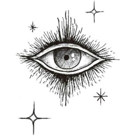 2 Piezas De Pegatinas De Tatuajes Temporales Ojo De Dios Ojos Impermeables Para Muñeca Y Tobillo Pintados A Mano
