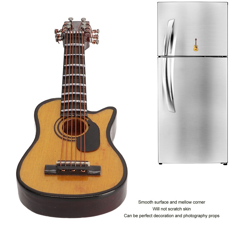Miniature Guitar Replica Refrigerator Magnet Resin Mini Musical Instrument Fridge