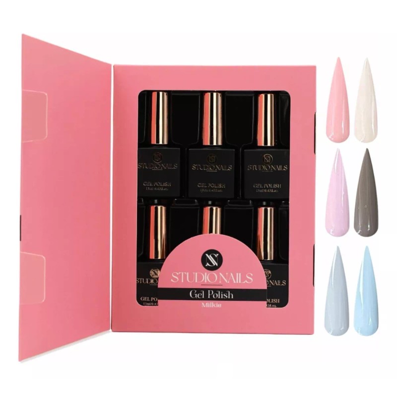 Studio Nails Gama Studio Nails Gel Semipermanente Para Uñas 6pzs