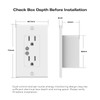 THIRDREALITY Smart Wall Outlet, Dual Independent Control for 2 Sockets,
