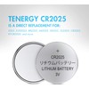 Tenergy 3V CR2025 Batteries, Lithium Button Coin Cell 2025 Battery,