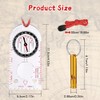 Flintronic Navigation Compass, Hiking Compass with Luminous Function, Waterproof Pocket