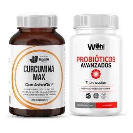 Pack Curcumina Max Nutrientes Vidalabs México Y Probioticos Avanzados Laboratorios Wöhl