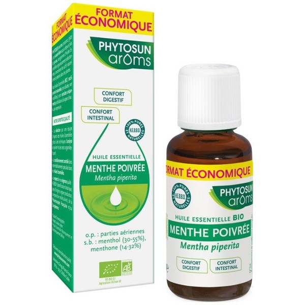 Phytosun'aroms Phytosun Aroms Huile Essentielle de Menthe Poivrée Bio, 30