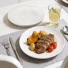 Yachi Ceramic 10 1/4 Inch White Dinner Plates Set of