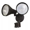 Patriot Lighting Dualux Bronze Dual Head Motion Sensor Wall Mount