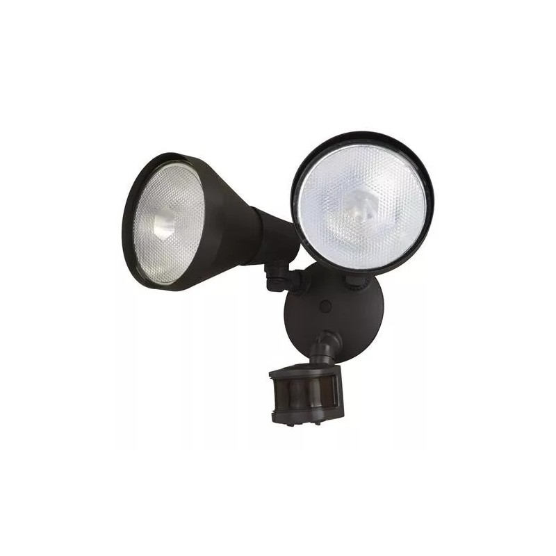 Patriot Lighting Dualux Bronze Dual Head Motion Sensor Wall Mount