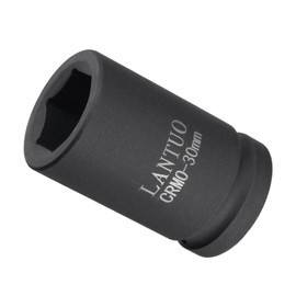 CoCud 6-Point Impact Socket, 1" Drive 30mm Socket, CR-MO Radiused Corner Design Standard Metric Socket - (Applications: for DIY, Automobile Repairs, Manufacturing)