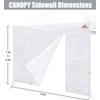 SCOCANOPY Door for 10x10 Canopy Frame Two Central Zipper Design