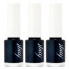 fmgt style nail polish, 2BK Black Americano, 7ml, 3 pieces / fmgt 스타일 네일 매니큐어, 2BK블랙아메리카노, 7ml, 3개