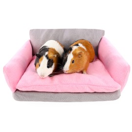 ONEJU Guinea Pig Bed, Guinea Pig Sofa, Rabbit Bed, Rabbit Sofa, Guinea Pig Cage Accessories for Guinea Pig, Rabbit, Chinchilla, Ferret, Rabbit - Sofa Shape