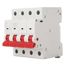 Miniature Circuit Breaker 4P 400V Overload Protection Isolator Switch for Industrial Commercial Residential 63A