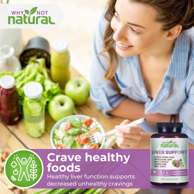 Why Not Natural 5-in-1 Liver Health Formula Supplement for Detox