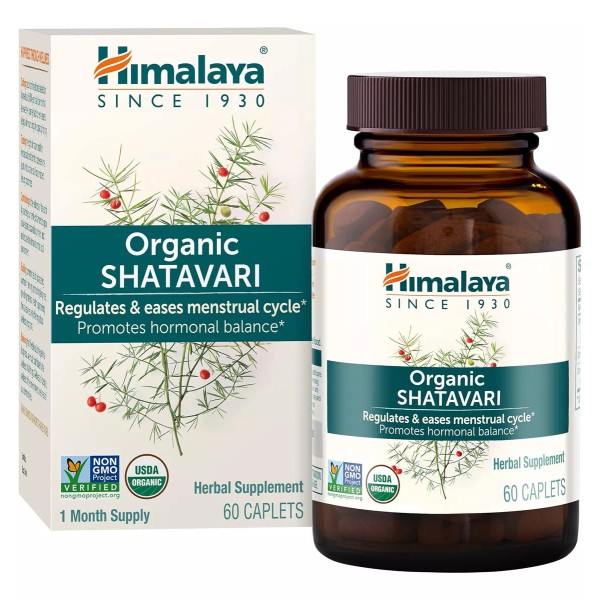 Himalaya Shatavari Organico 1300mg Con 60 Cápsulas, Salud De La Mujer