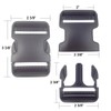 DBOO Extra Thick 2" Wide 4 Pack Dual Adjustable Quick